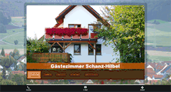 Desktop Screenshot of gaestezimmer-schanz-hilbel.de